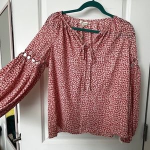 Brand New Max Studio Floral Long Sleeved Blouse